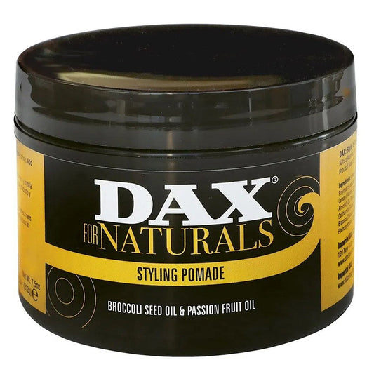 Black DAX Naturals Styling Pomade [Broccoli Seed &amp; Passion Fruit Oil] (7.5oz)