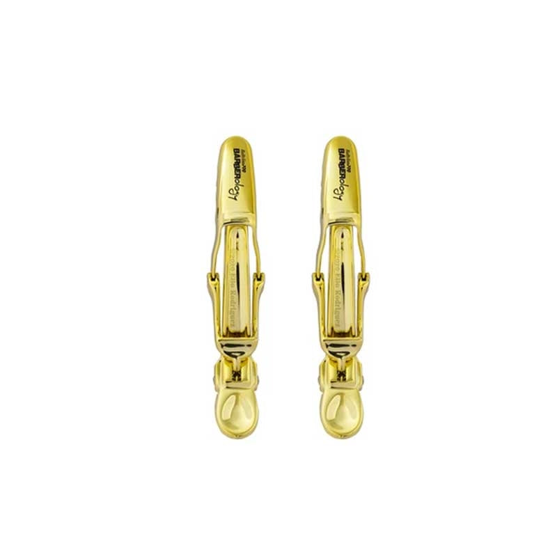 White Smoke BaBylissPRO  2 Pack Hair Clips  Gold