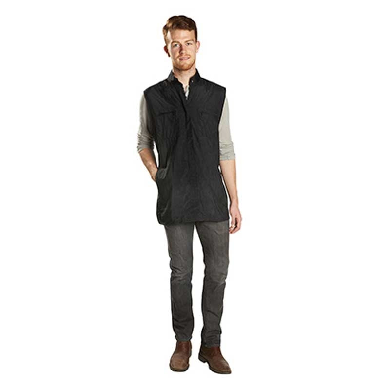 White Smoke BaBylissPRO  Unisex Zippered Vest With Mesh Back  Black
