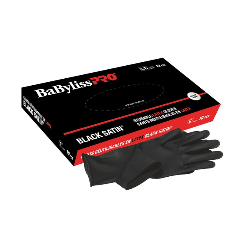 White Smoke BaBylissPRO  Reusable Powder Free Latex Gloves  Sm  10/box
