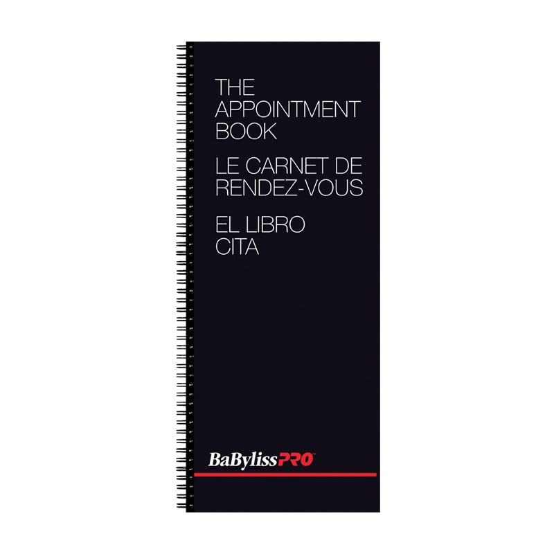 Black BaBylissPRO  Appointment Book  2 Columns