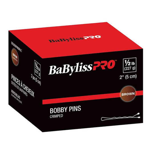 Black BaBylissPRO  (34960) 2 Crimped Bobby Pin  Silver  1/2lb