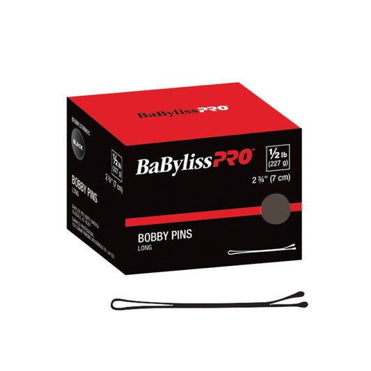 Black BaBylissPRO  23/4 Long Flat Bobby Pin  Brown  1/2lb