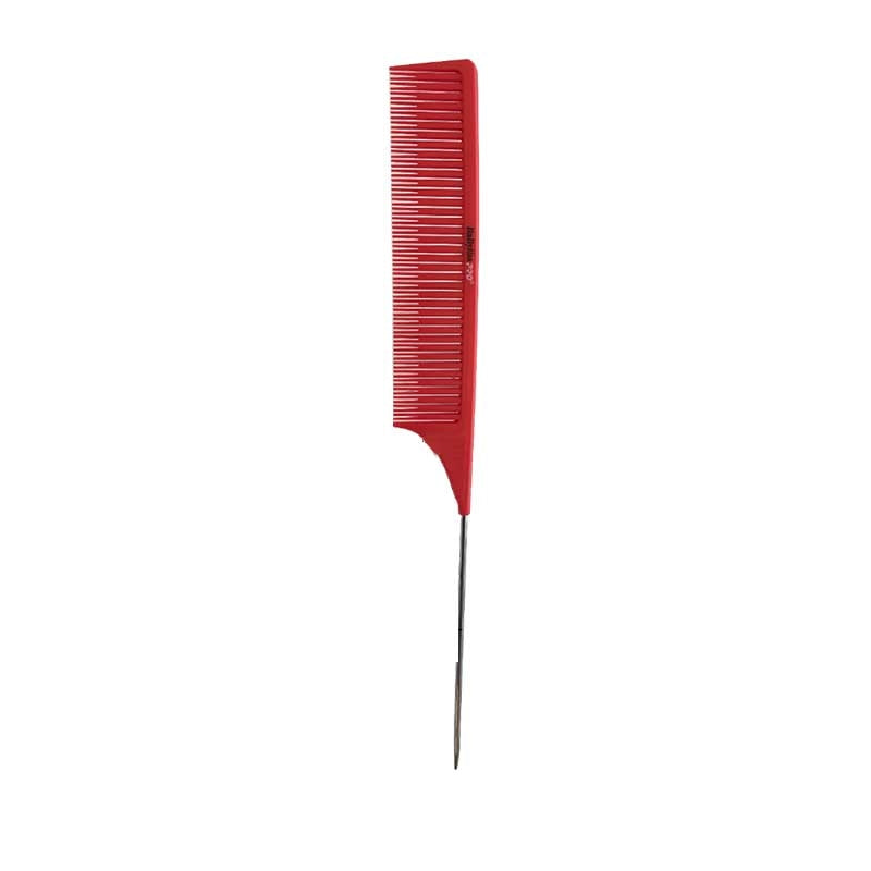 White Smoke BaBylissPRO  Color Comb with Plastic Pintail Red