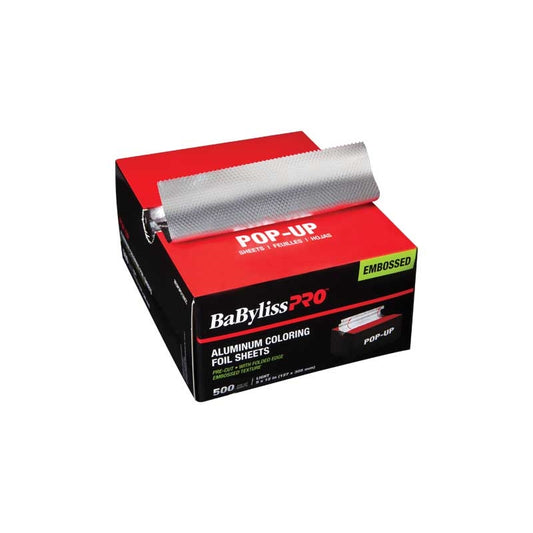 White Smoke BaBylissPRO  Rough Heavy PopUp Coloring Foil  5x12  500/pc