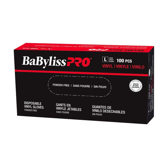 Black BaBylissPRO  Disposable Vinyl Gloves  Small  100/box
