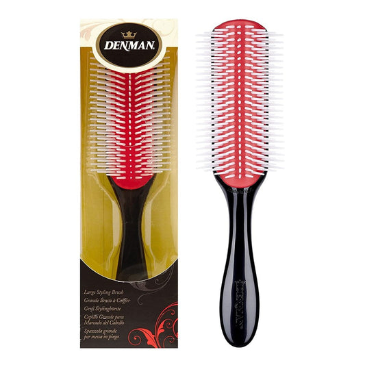 White Smoke DENMAN 9 Row Classic Styling Brush [Large]