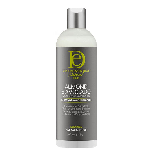 Light Slate Gray DESIGN ESSENTIALS Almond &amp; Avocado Moisturizing &amp; Detangling Sulfate-Free Shampoo