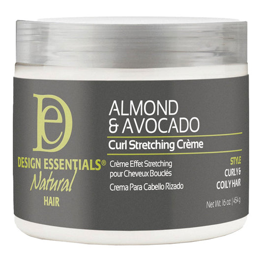 Dim Gray DESIGN ESSENTIALS Almond &amp; Avocado Curl Stretching Creme (16oz)