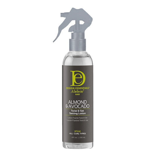 White Smoke DESIGN ESSENTIALS Almond &amp; Avocado Twist &amp; Set Setting Lotion  (8oz)