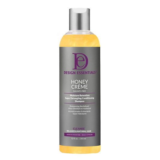 Light Slate Gray DESIGN ESSENTIALS Honey Creme Moisture Retention Super Detangling Conditioning Shampoo (12oz)