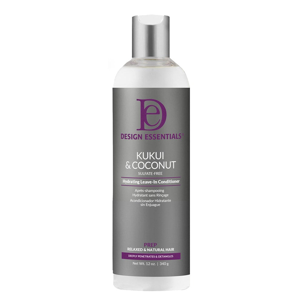 Dim Gray DESIGN ESSENTIALS Kukui &amp; Coconut Hydrating Leave-In Conditioner (12oz)