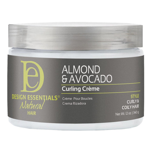 Dim Gray DESIGN ESSENTIALS Almond &amp; Avocado Curling Cream (12oz)
