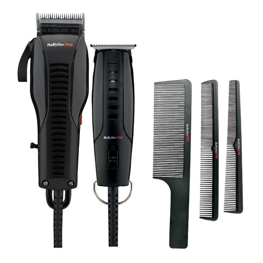 White Smoke BaBylissPRO  Barbering Power Kit