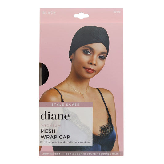 Gray DIANE Premium Mesh Wrap Cap Black