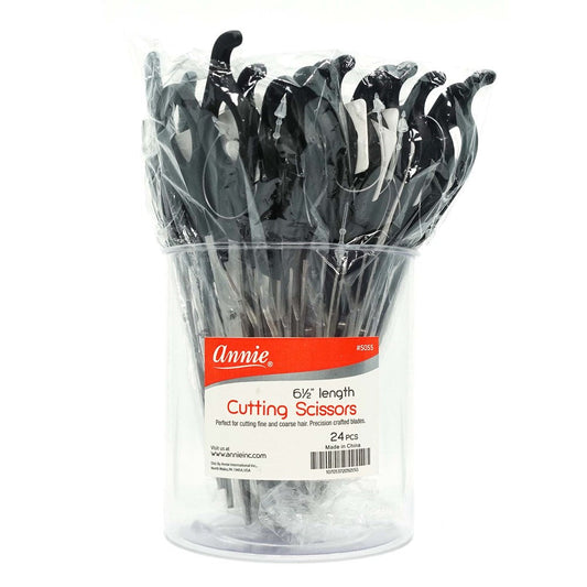White Smoke ANNIE Cutting Scissors (6.5inch) [24pcs/jar]