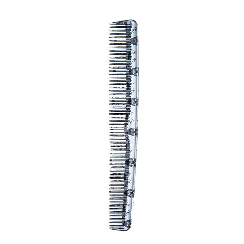 Dark Gray Pegasus  Skelleto Silver Hard Rubber Cutting Comb  6.9in