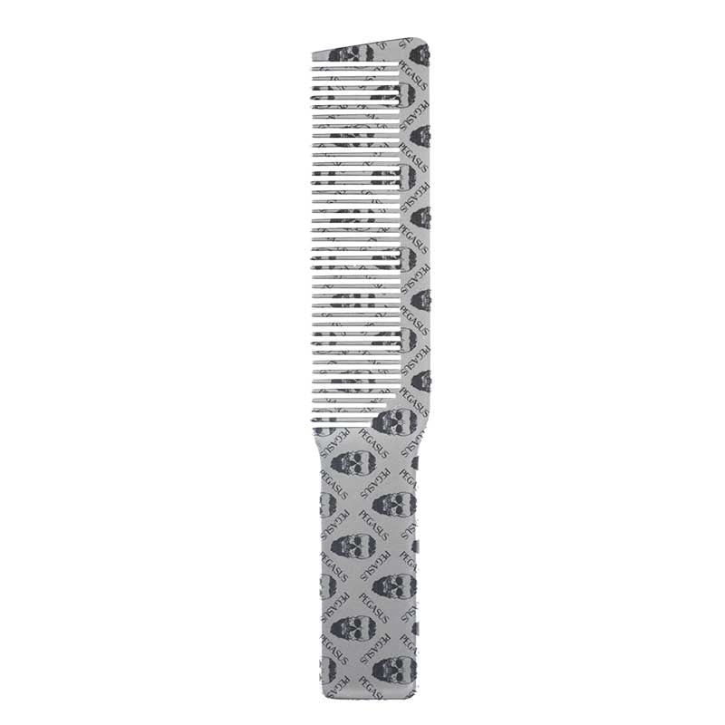 Gray Pegasus  Skelleto Silver Hard Rubber Clipper Comb  8.07in