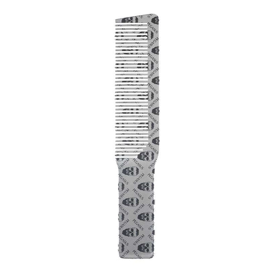 Gray Pegasus  Skelleto Silver Hard Rubber Clipper Comb  8.07in