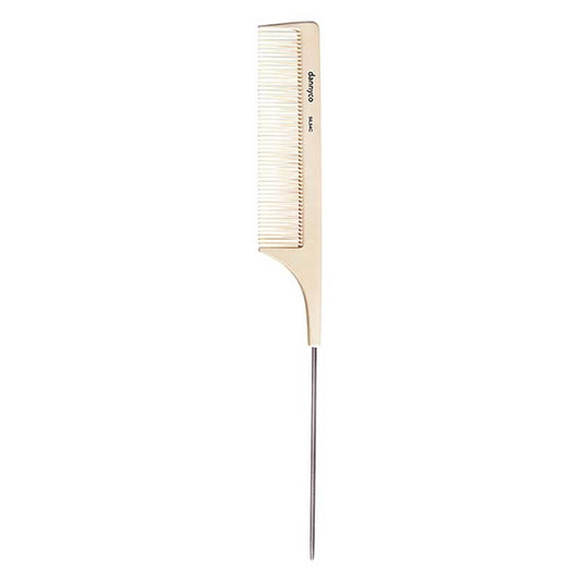 White Smoke Dannyco  Silicone Fine Tooth Pin Tail Comb