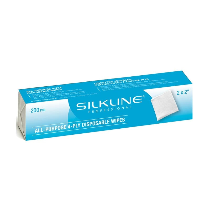 White Smoke Silkline  All Purpose Disposable Wipes  2x2