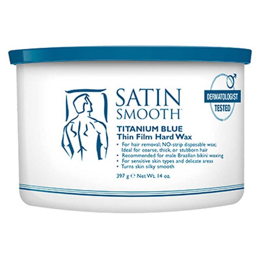 White Smoke Satin Smooth  Titanium Blue Hard Wax  14oz