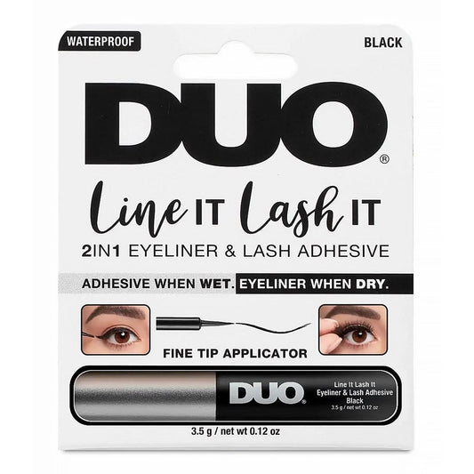 White Smoke DUO Line It Lash It Black (0.12oz/3.5g)