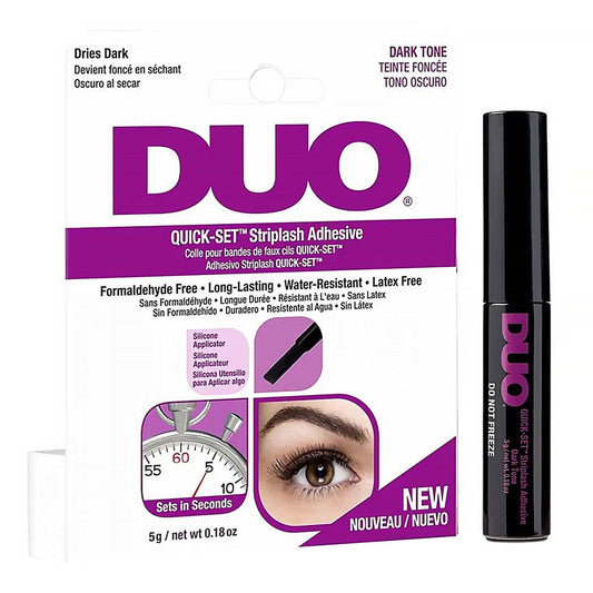 White Smoke DUO Quick-Set Striplash Adhesive [Dark] (0.18oz/5g)