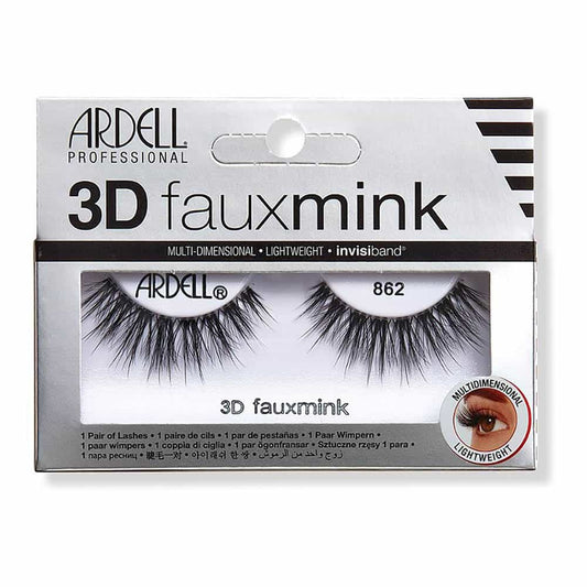 Light Gray Ardell 3D Fauxmink Lashes 1 Pair - 862 Black 32515