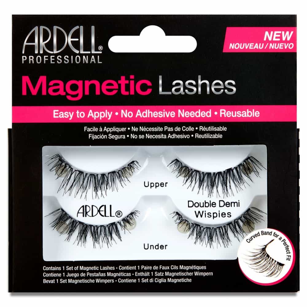 Black Ardell Magnetic Lashes 2Prs Upper/Under-DB Demi Wispies67952