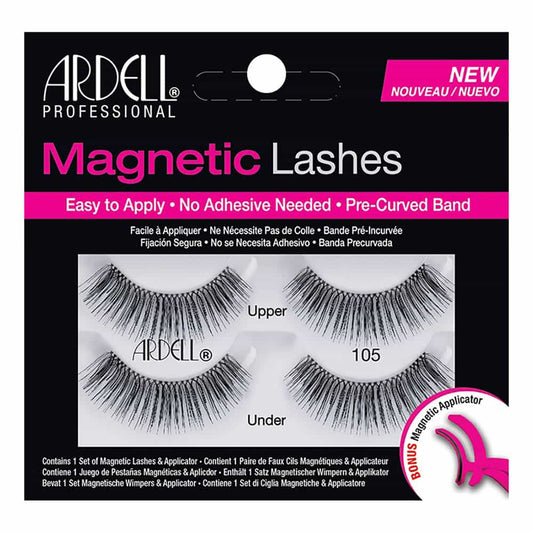 Black Ardell Magnetic Lashes 2 Pairs Upper/Under - 105 Black 70458