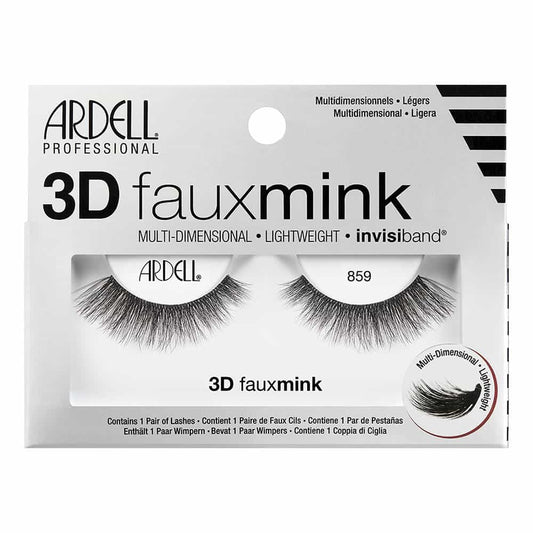 Light Gray Ardell 3D Fauxmink Lashes 1 Pair - 859 Black 70482