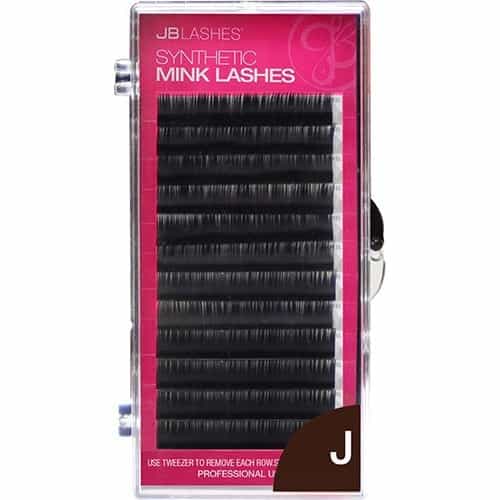 Dark Slate Gray JB J-Curl, Mink Lashes, Black, 0.07 x 12mm JBMJ0712