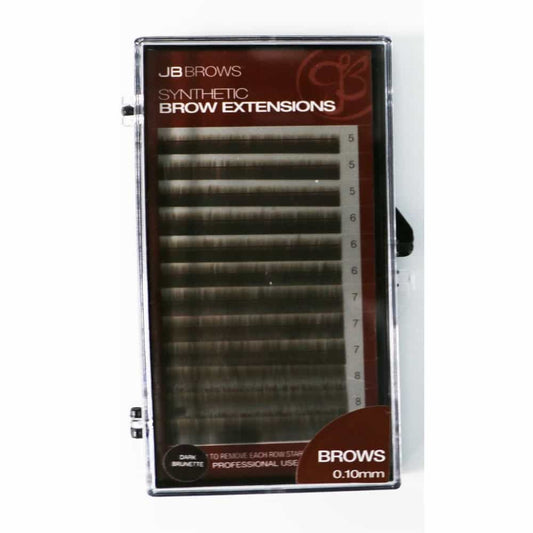 Dark Slate Gray JB Synthetic Brow Extensions 0.10mm x(5,6,7,8 mm)-D.Brunette