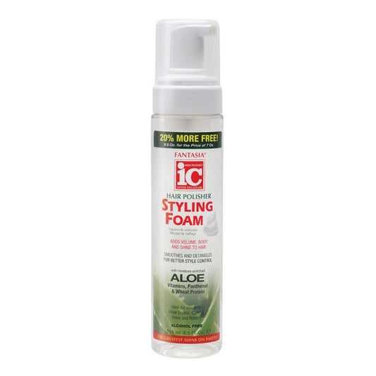 Light Gray FANTASIA IC Hair Polisher Styling Foam (8.5oz)