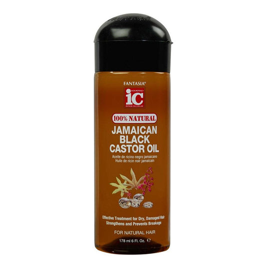 Black FANTASIA IC 100% Natural Jamaican Black Castor Oil [Original] (6oz)