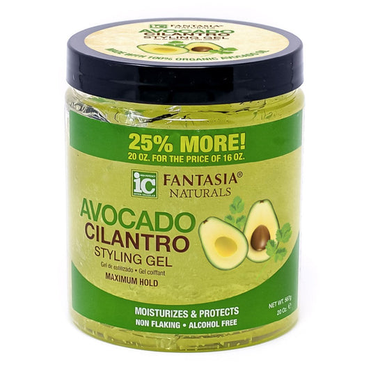 Dark Khaki FANTASIA IC Avocado &amp; Cilantro Styling Gel (20oz)