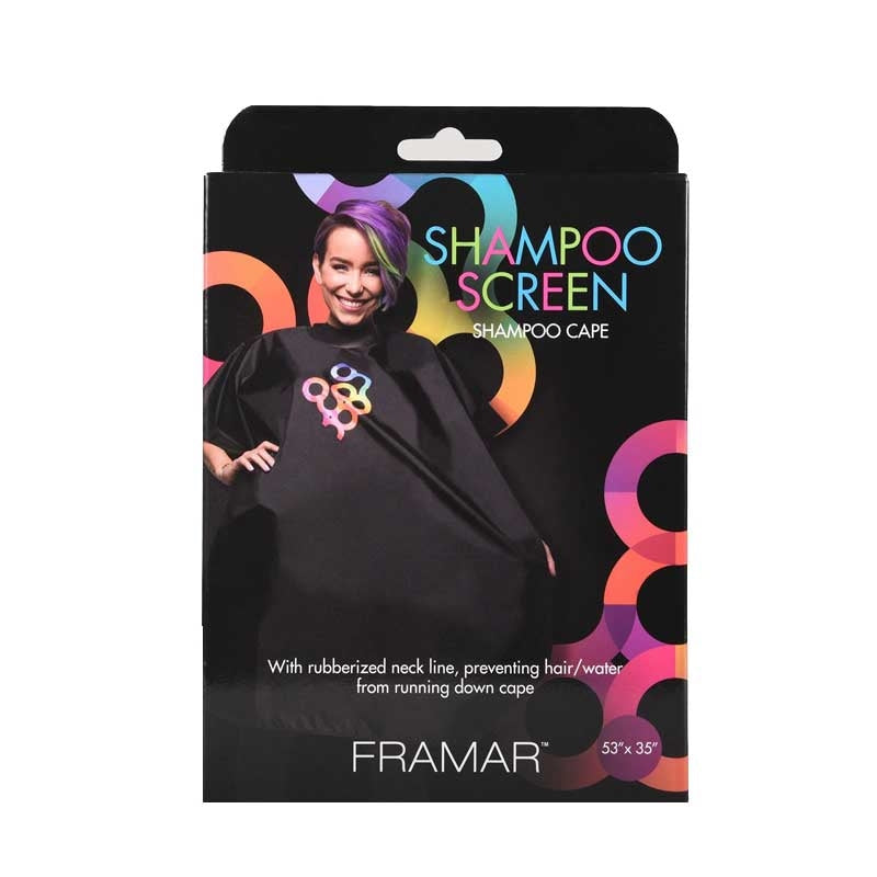 Dark Slate Gray Framar  (91036) Shampoo Screen w/Snaps  Rubber Neck