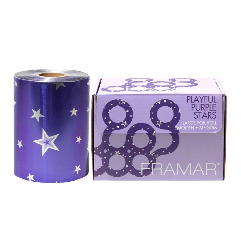 White Smoke Framar  (10007) Roll Foil  Smooth  Large  Medium  Purple