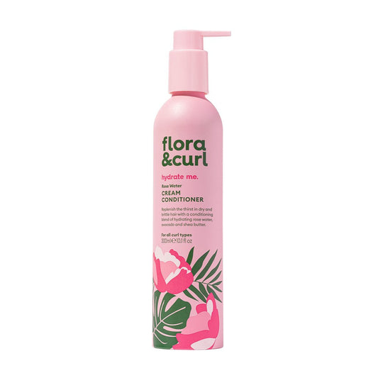 White Smoke FLORA &amp; CURL Rose Water Cream Conditioner (10.1oz)