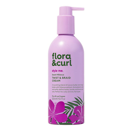 White Smoke FLORA &amp; CURL Sweet Hibiscus Sweet Hibiscus Twist &amp; Braid Cream (10.1oz)