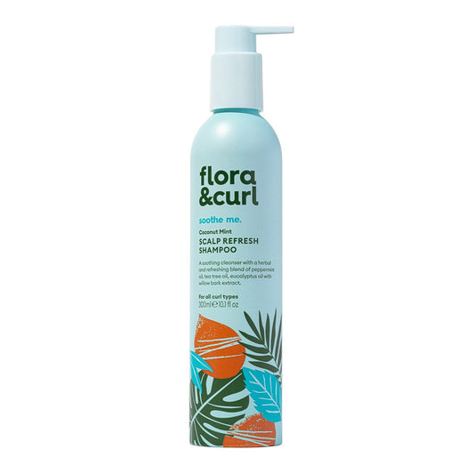 White Smoke FLORA &amp; CURL Coconut Mint Scalp Refresh Shampoo (10.1oz)