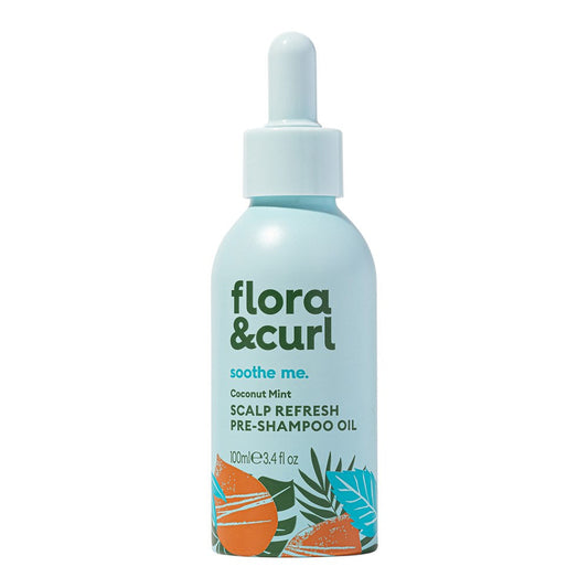 White Smoke FLORA &amp; CURL Coconut Mint Scalp Refresh Pre-Shampoo Oil (3.4oz)