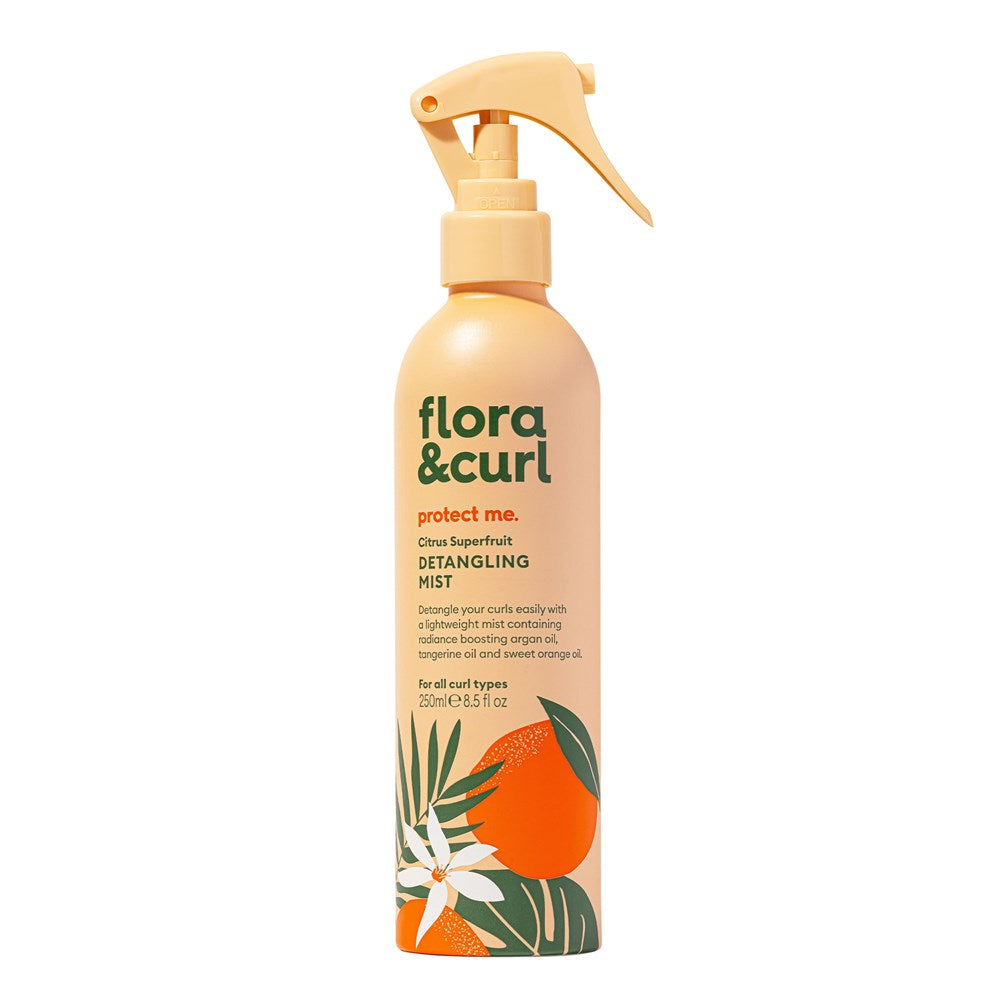 White Smoke FLORA &amp; CURL Citrus Superfruit Detangling Mist (8.5oz)