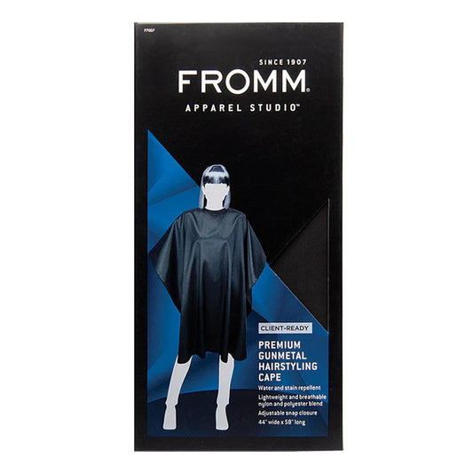 Black FROMM Premium Client Hairstyling Cape