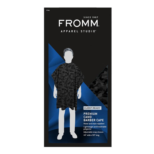 Black FROMM Premium Client Barber Cape
