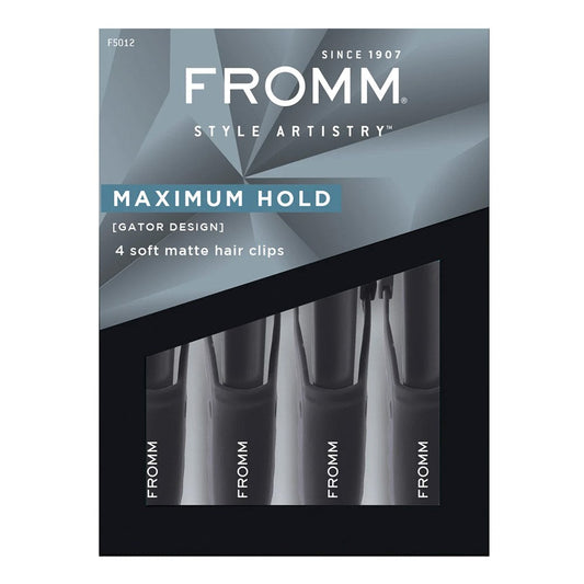 Black FROMM Soft Matte Gator Clips 4-pack