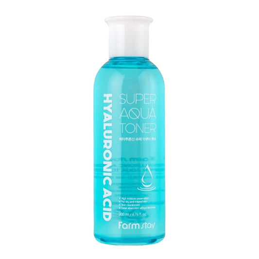 White Smoke FARMSTAY Hyaluronic Acid Super Aqua Toner (200ml)
