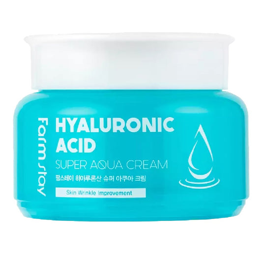 Dark Turquoise FARMSTAY Hyaluronic Acid Super Aqua Cream (100ml)
