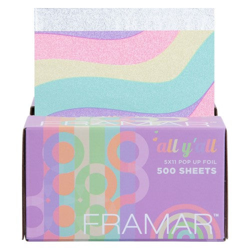 Dark Gray Framar All Y'all Pastel 5x11" Embossed Pop-Up Foil - 500 Sheets